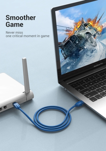 MUISUNGSHOP สายแลน สำเร็จรูป สำหรับอนาคต รับสปีดสูงสุด 10Gbps LAN CAT6 ยาว 10 เมตร Indoor (ภายใน) คละสี
