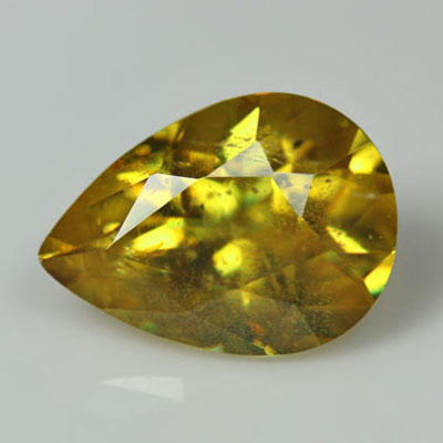 **ขายแล้ว**สฟีน (Sphene) 0.89 กะรัต สีเหลือง ไฟดี ประกายดี