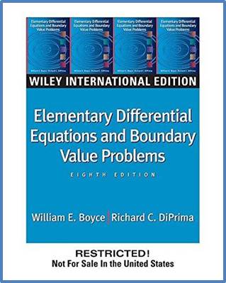 Elementary Differential Equations and Boundary Value Problems 8ED ISBN 9780471644545
