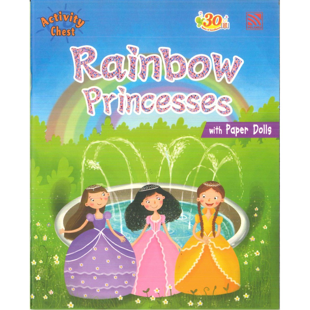 RAINBOW PRINCESS WITH PAPER