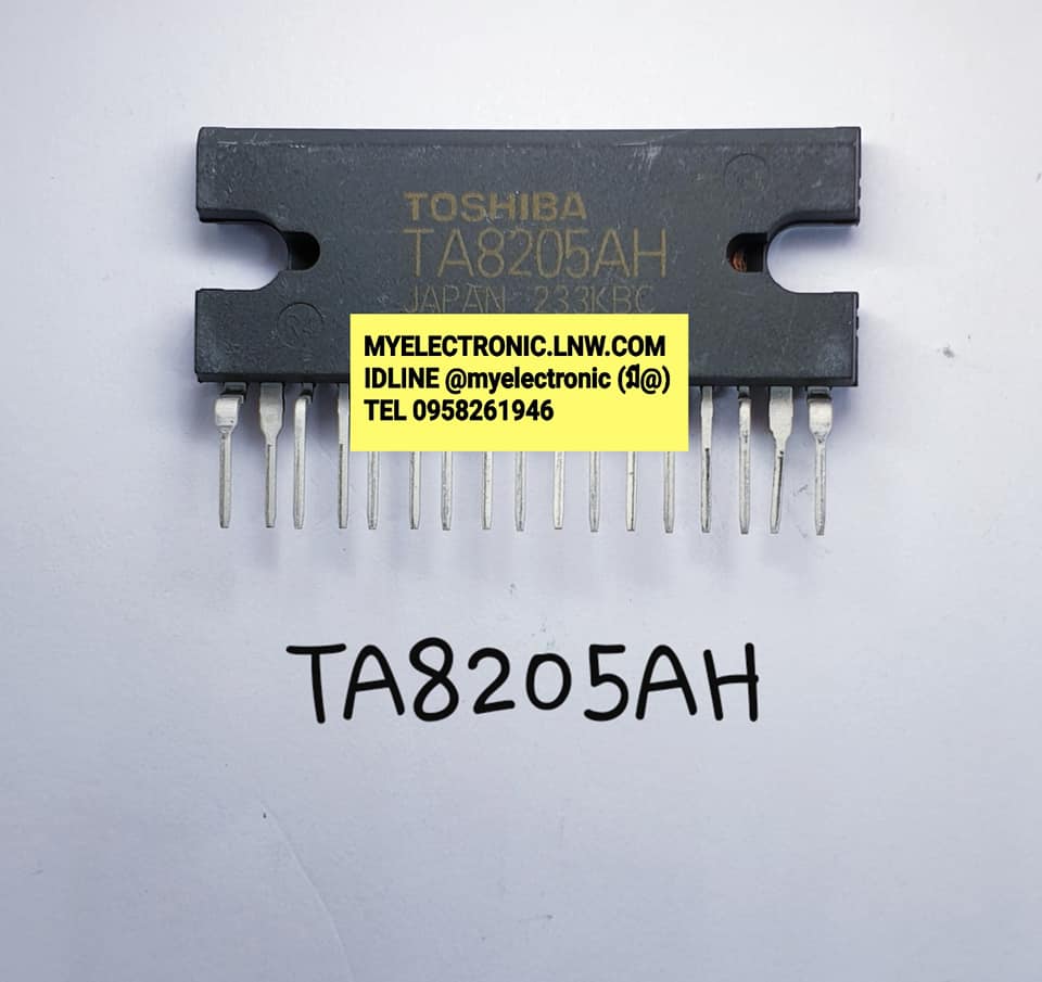 TA8205AHยี่ห้อTOSHIBAตัวถังSIL17ขาราคาตัวละบาท