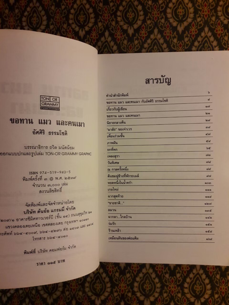 ขอทาน แมว และคนเมา