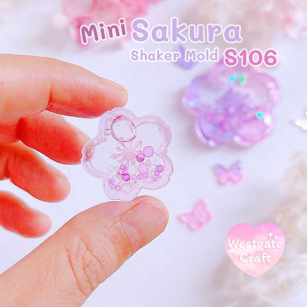 แม่พิมพ์ซิลิโคน Mini Sakura Shaker Mold S106