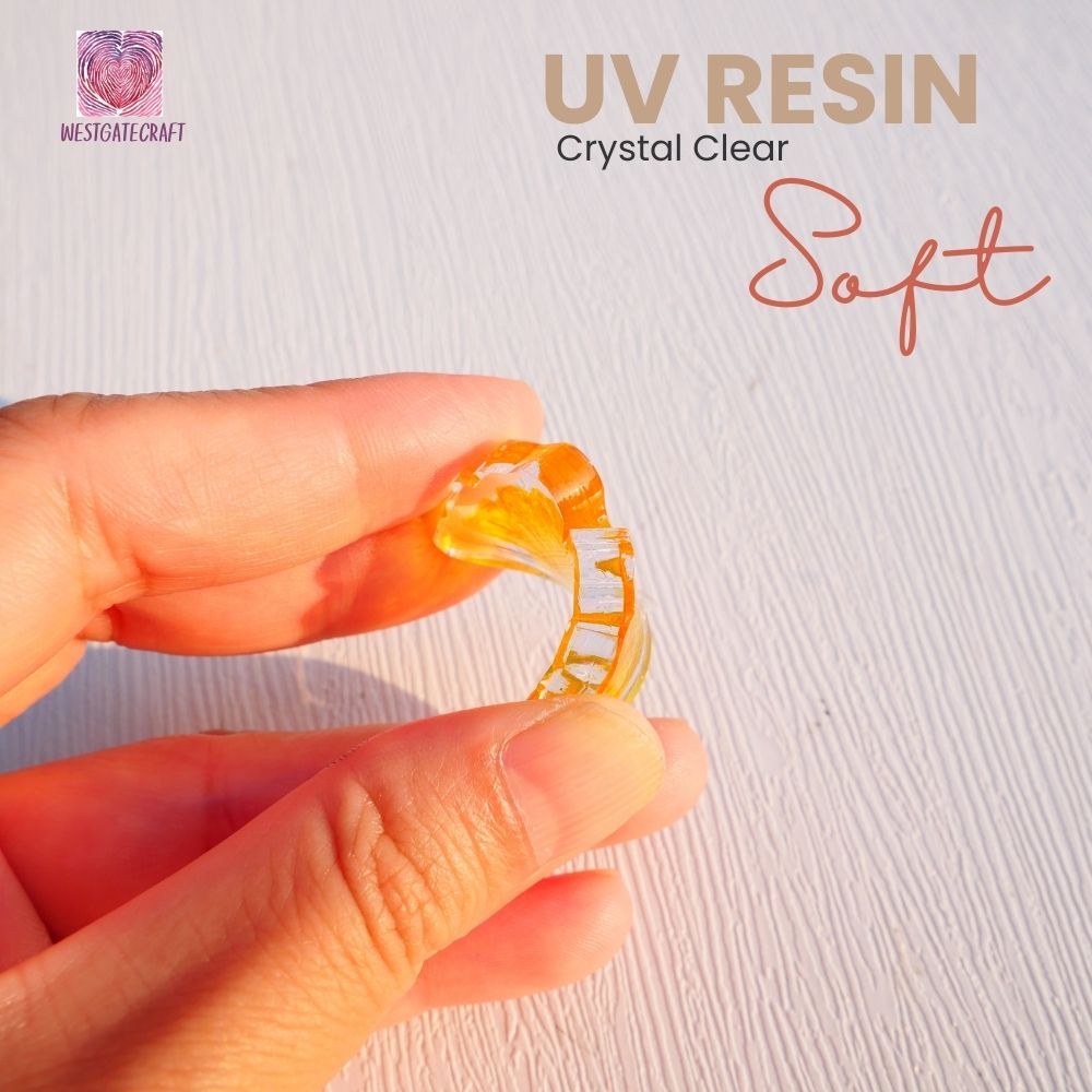 UV Resin Crystal Clear Soft 100g นุ่ม ใสมาก ทนเหลือง