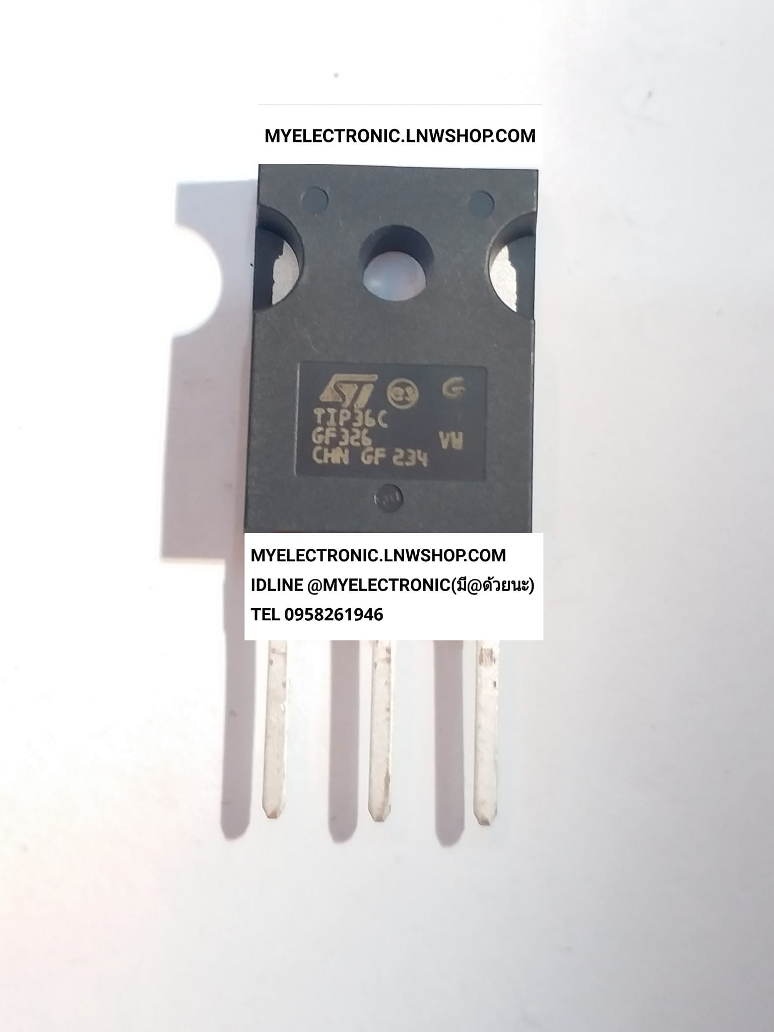 ขาย TIP36C ตัวถัง TO-24 7ยี่ห้อ ST-THOMSAN ทอมสัน TIP36 C ทรานซิสเตอร์ TRANSISTOR ราคา ตัวละ . . . . บาท