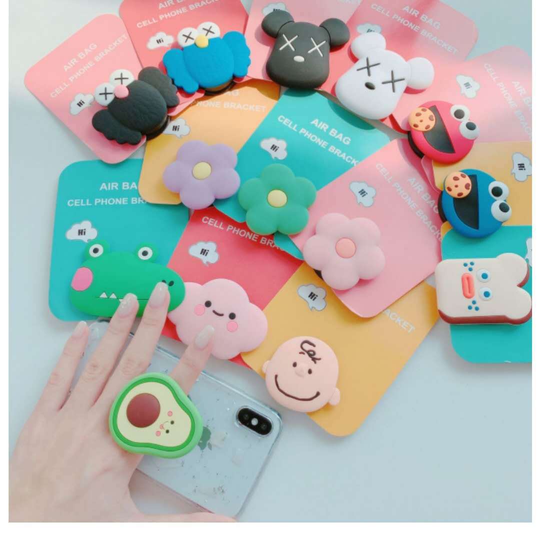MUISUNGSHOP การ์ตูนติดหลังมือถือ ที่ติดโทรศัพท์ popsocket / popup /griptok ที่ติดหลังมือถือ ตัวติดหลังมือถือ