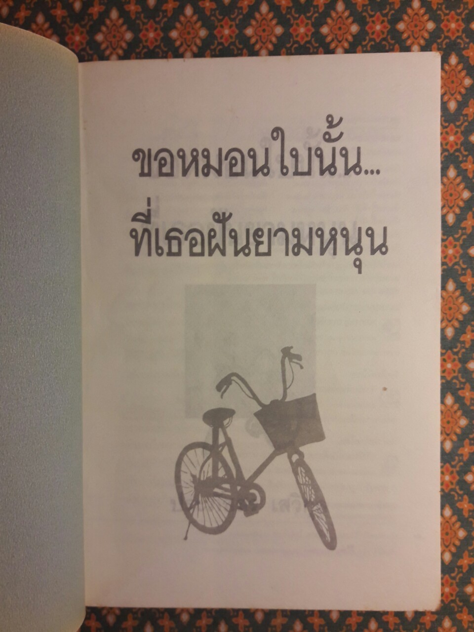 ขอหมอนใบนั้นที่เธอฝันยามหนุน “1 ใน 500 เล่ม หนังสือดีสำหรับเด็กและเยาวชน”