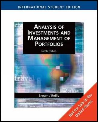 Analysis of Investments and Management of Portfolios ISBN 9780324658422