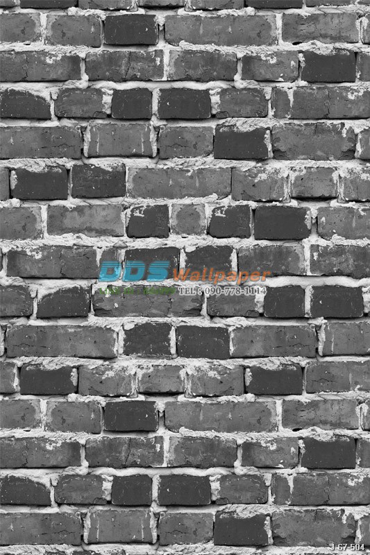 JPOP15-21 ลายอิฐ สีดำ