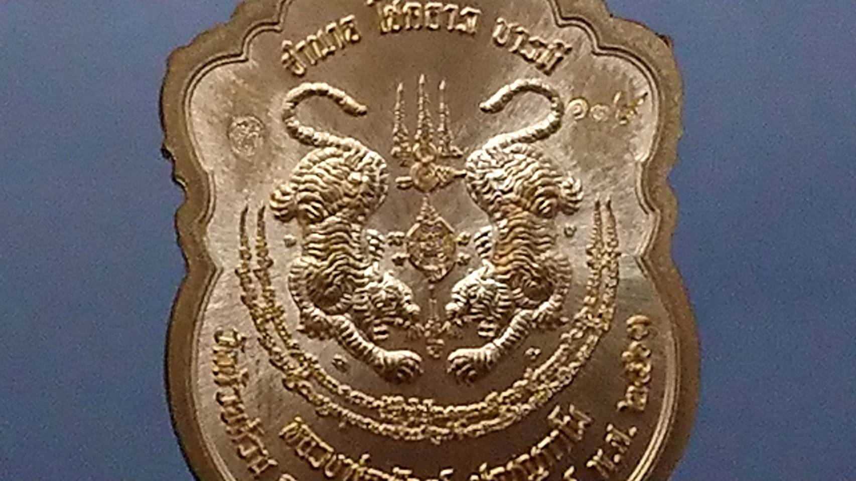 เหรียญเสมาเสือคาบดาบ รุ่น2 (ตำหนิจมูกนิด)เนื้อสัตตะ หน้ากากชนวนรุ้ง หลวงพ่อพัฒน์ วัดห้วยด้วน โคท 178 (SKU-03442)