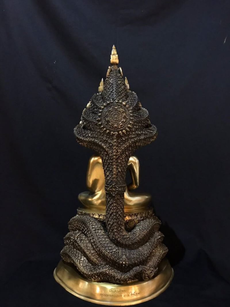 พระพุทธรูป พระนาคปรก หน้าตัก 9 นิ้ว (2ถอด) วัดไตรมิตร ปี พ.ศ. 2539