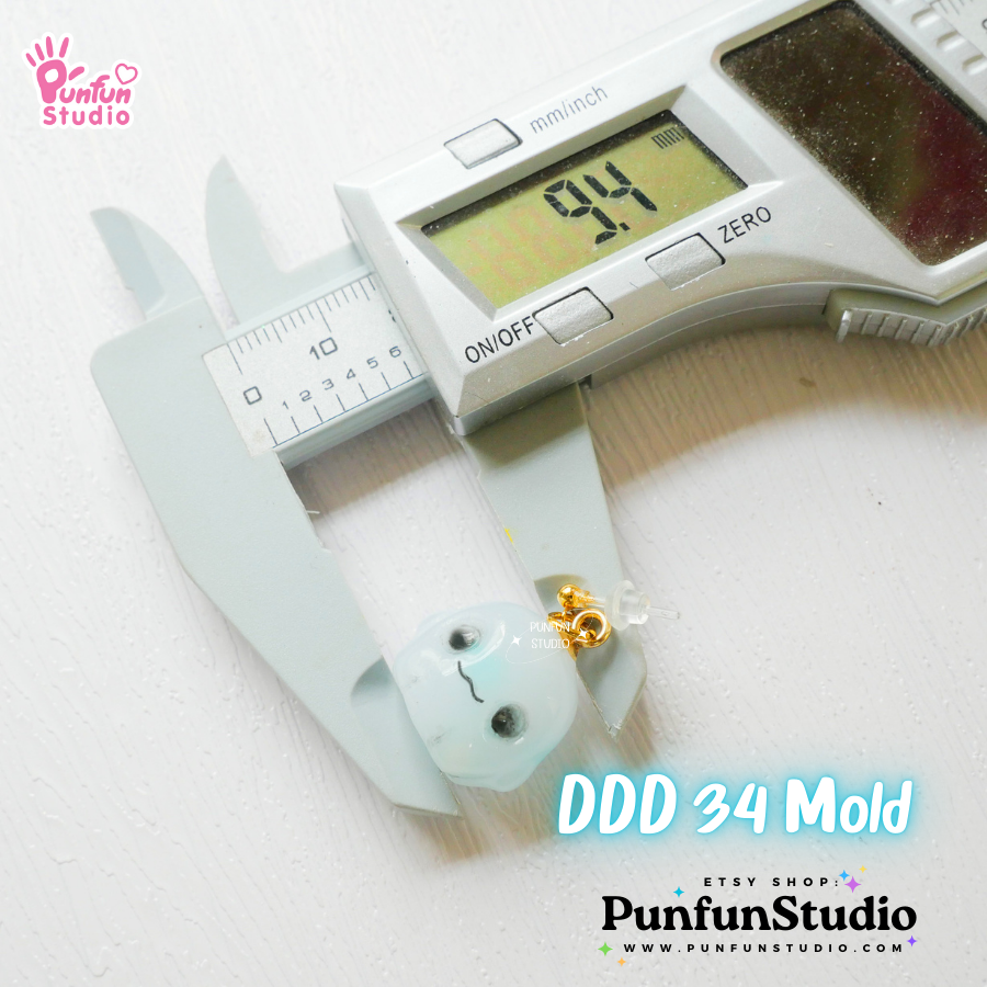 แม่พิมพ์ 3 มิติ ขนาดเล็ก DDD 34 ผีน้อย / Boo Ghost Mold / Halloween Mold / Clear UV Resin Mold / แม่พิมพ์ 3มิติ