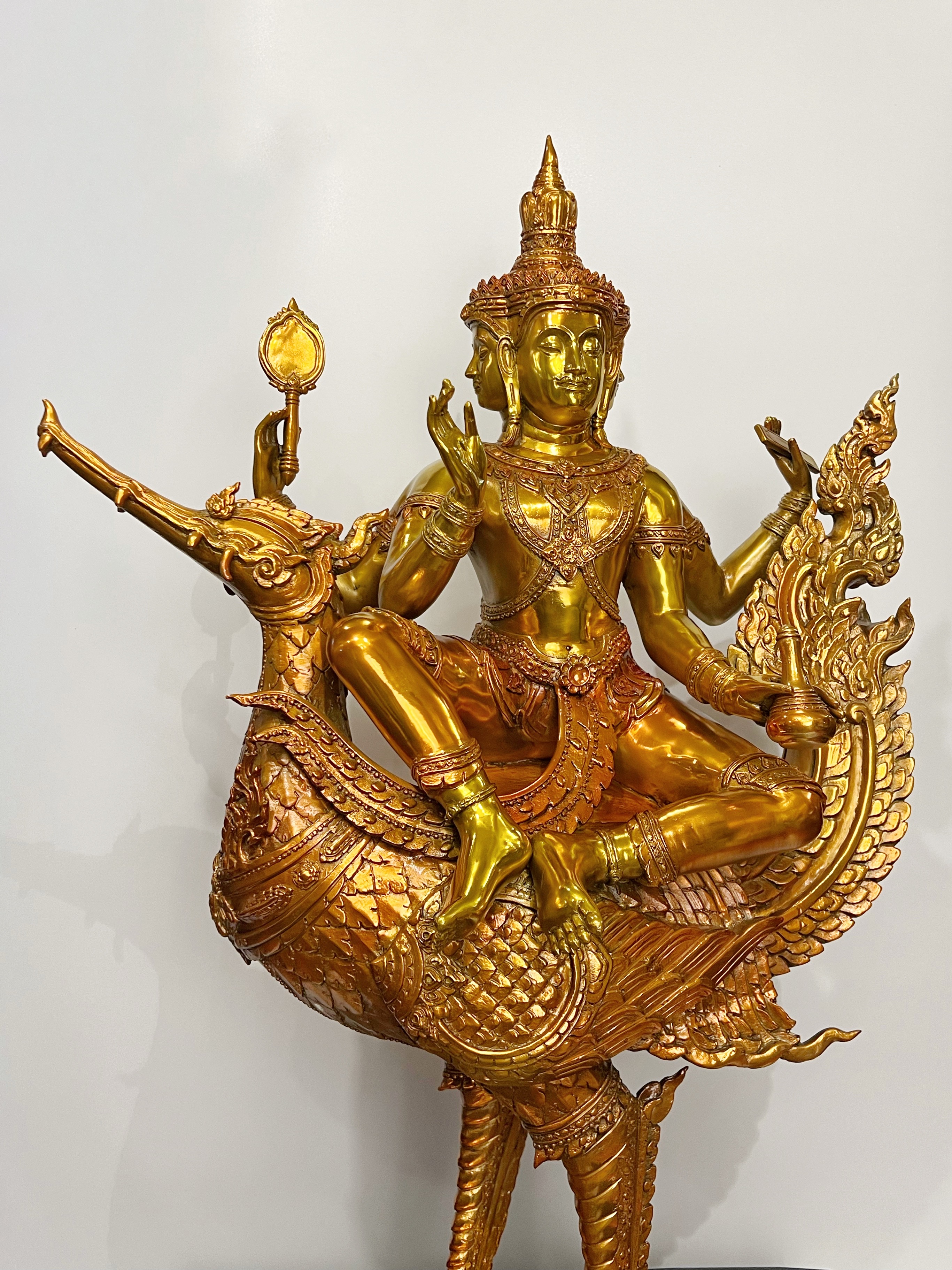 รูปหล่อ พระพรหมทรงหงส์ หน้าตัก 12 นิ้ว