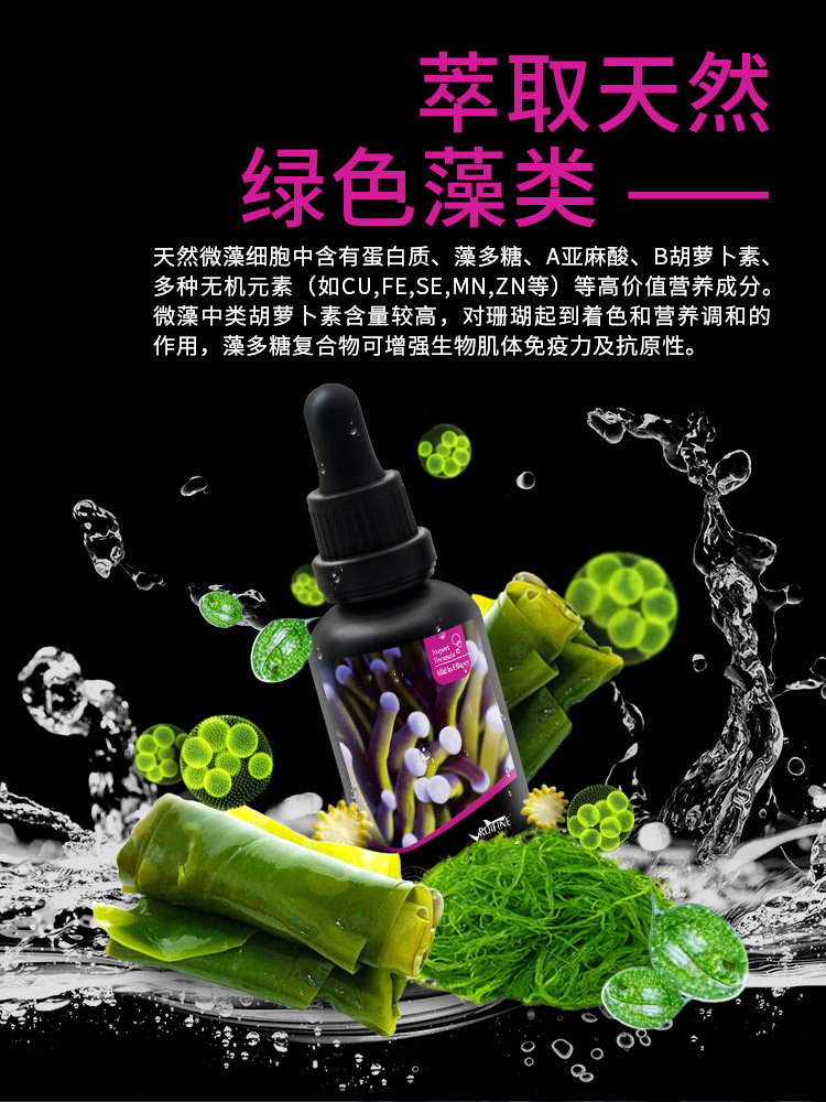 Ruifine Eukaryote วิตามินเข้มข้นอาหารเสริม,อาหารปะการังสกัดจากพืช, วิตามินเสริมภูมิคุ้มกัน, เร่งการเจริญเติมโตปะการัง SPS LPS สำเนา