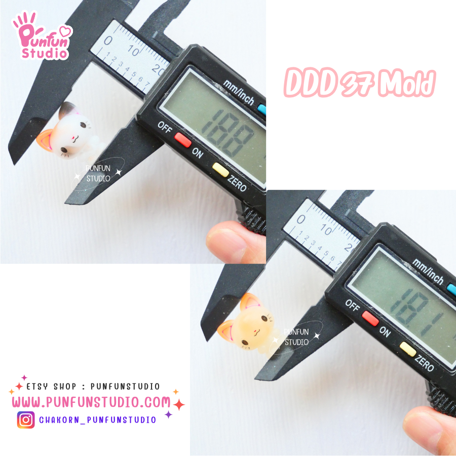 แม่พิมพ์ 3มิติ DDD 35, 36, 37 Tiny 3D Molds / แม่พิมพ์น้องสัตว์ขนาดเล็ก / UV Resin Mold / แม่พิมพ์ต่างหู / แม่พิมพ์จี้