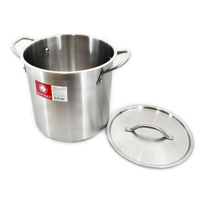 หม้อสตูว์ หม้อต้ม ทรงสูง 22 ซม. ตราจรวด