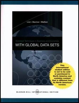 Statistical Techniques in Business and Economics ISBN 9780071285759
