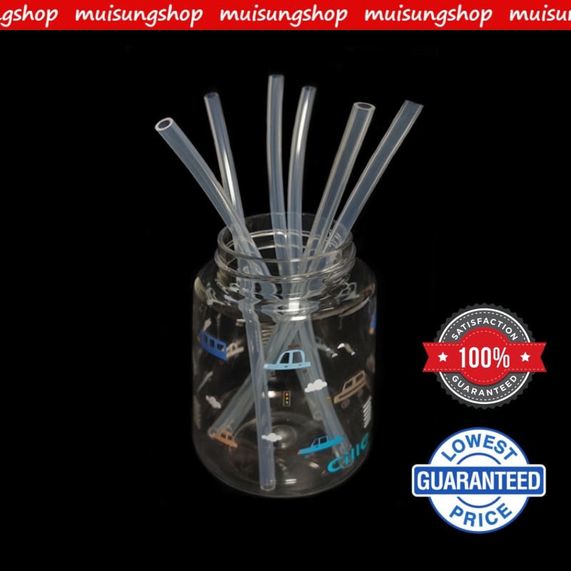 MUISUNGSHOP หลอดดูดน้ำซิลิโคน Silicone Straw