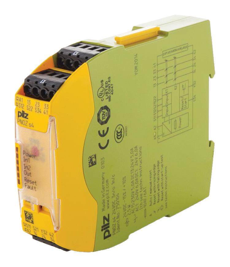 Safety Relay , 750104 , PNOZ S4 24VDC , PILZ