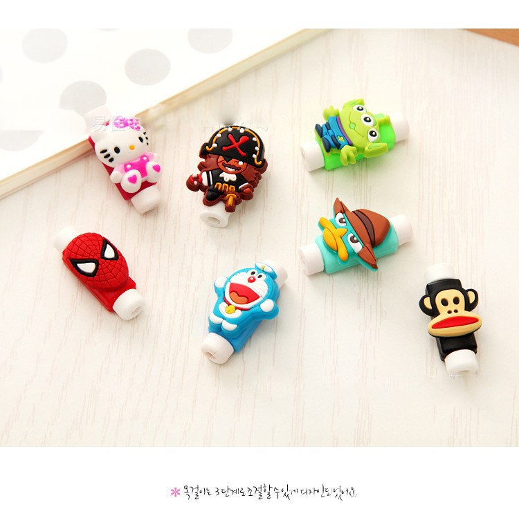 MUISUNGSHOP (20 ชิ้น) คละลาย ที่ล๊อค ตัวล็อก กันสายชาร์จหัก ถูกที่สุด 20 ชิ้น ตัวล็อคถนอมสายชาร์จ คละลาย
