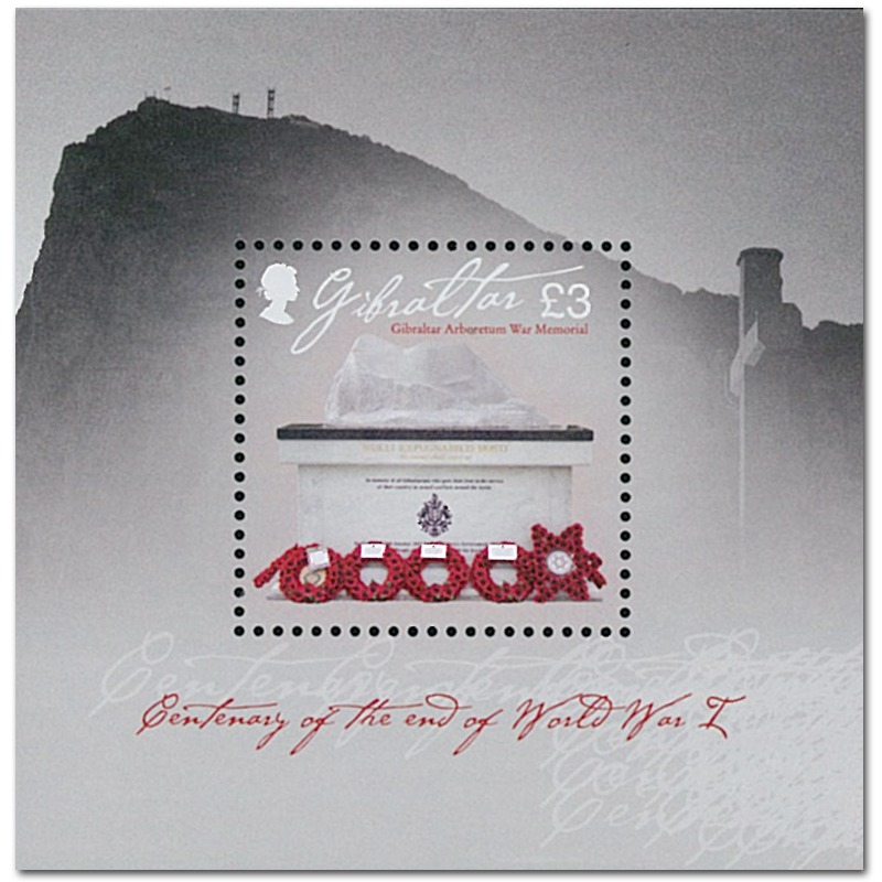 Gibraltar Stamp, 2018 Arboretum War memorials S/S