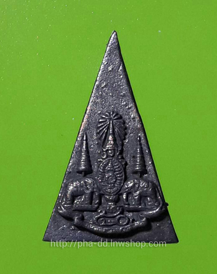 พระกำลังแผ่นดิน (จิตรลดา2) เนื้อนวโลหะ พิมพ์ใหญ่ พร้อมกล่องเดิมจากวัด