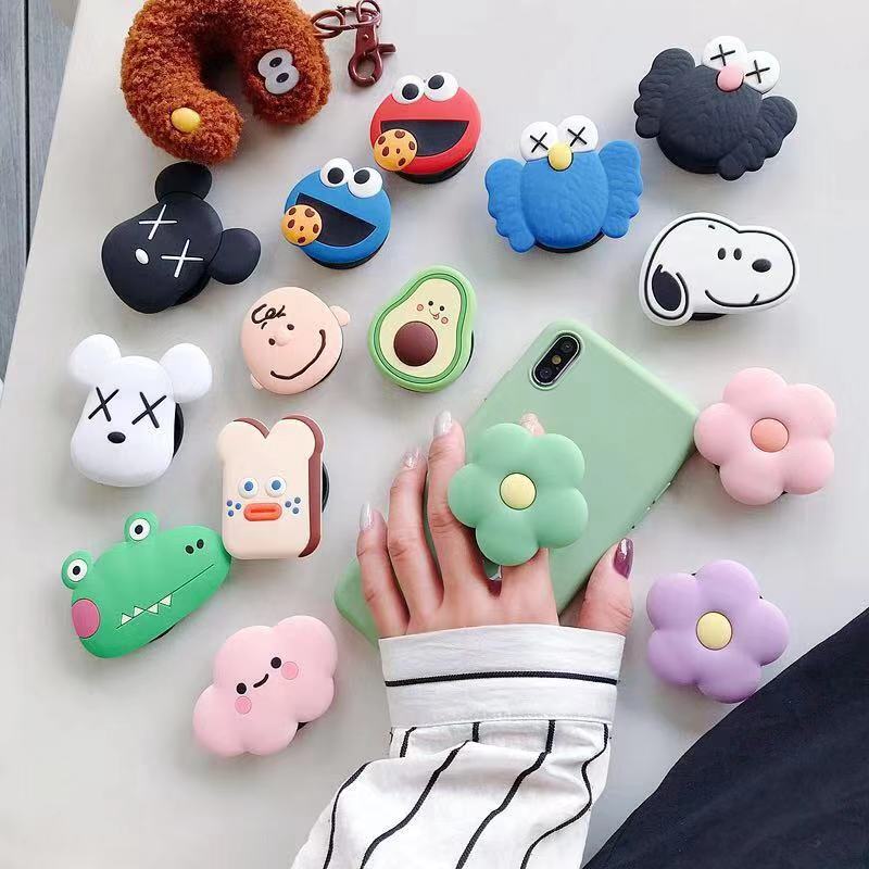 MUISUNGSHOP การ์ตูนติดหลังมือถือ ที่ติดโทรศัพท์ popsocket / popup /griptok ที่ติดหลังมือถือ ตัวติดหลังมือถือ