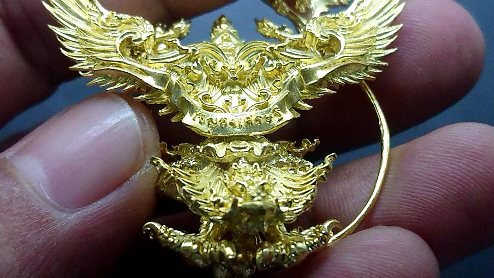 พญาครุฑทรงมหิธานุภาพ เชิญธงเศรษฐี เนื้อปัญจโลหะบังเกิดทรัพย์ วัดครุฑ อยุธยา รุ่น4