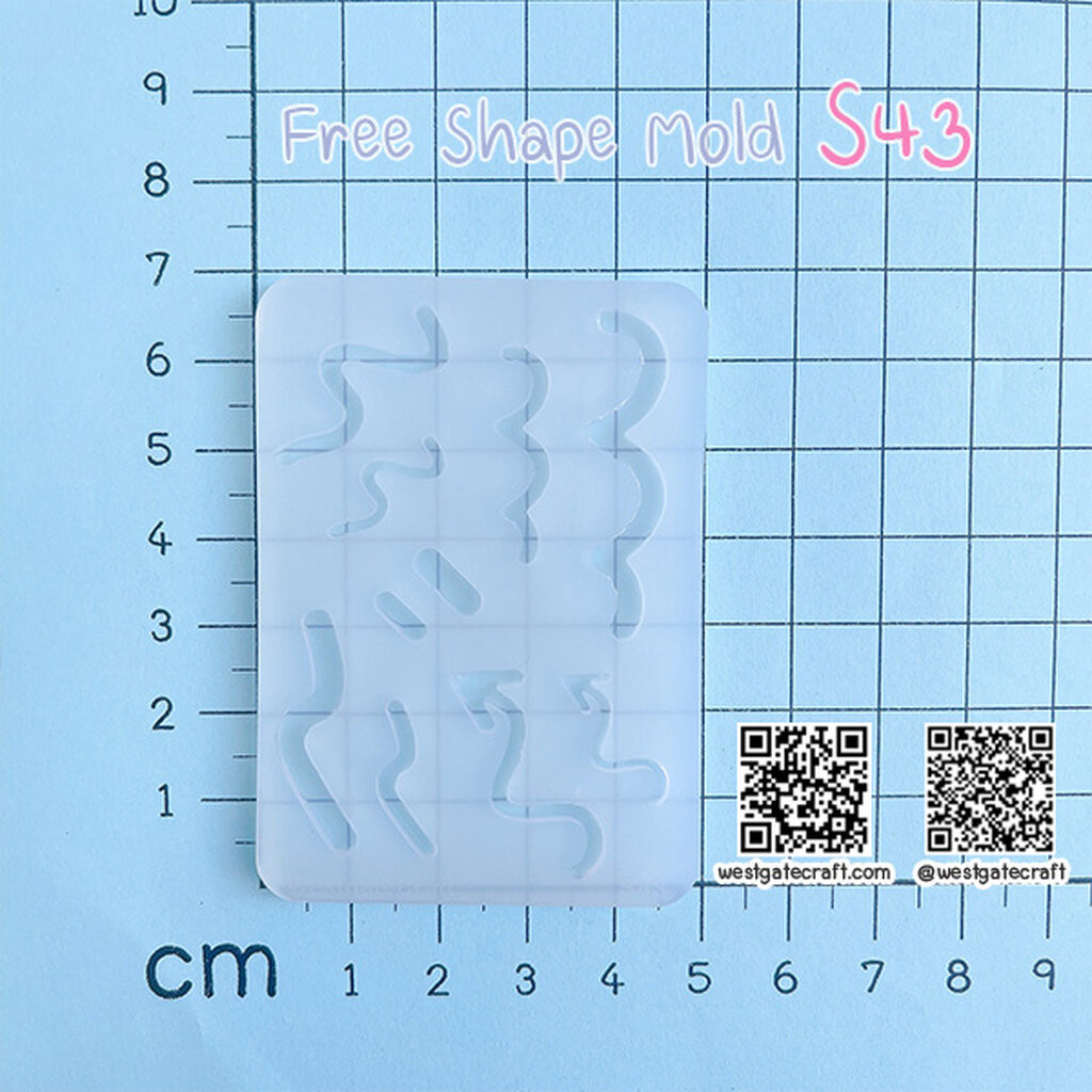 แม่พิมพ์ซิลิโคน S43 Free Shape Mold