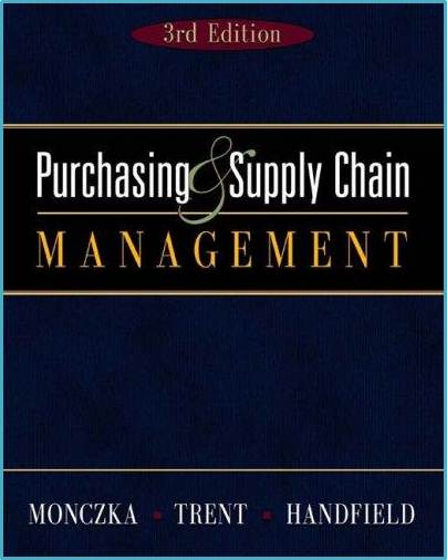 Purchasing and Supply Management ISBN 9780324202540