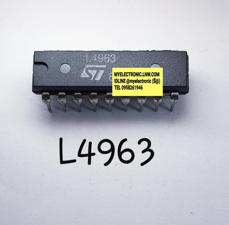L4963ยี่ห้อSTตัวถังDIP18ขาราคาตัวละบาท