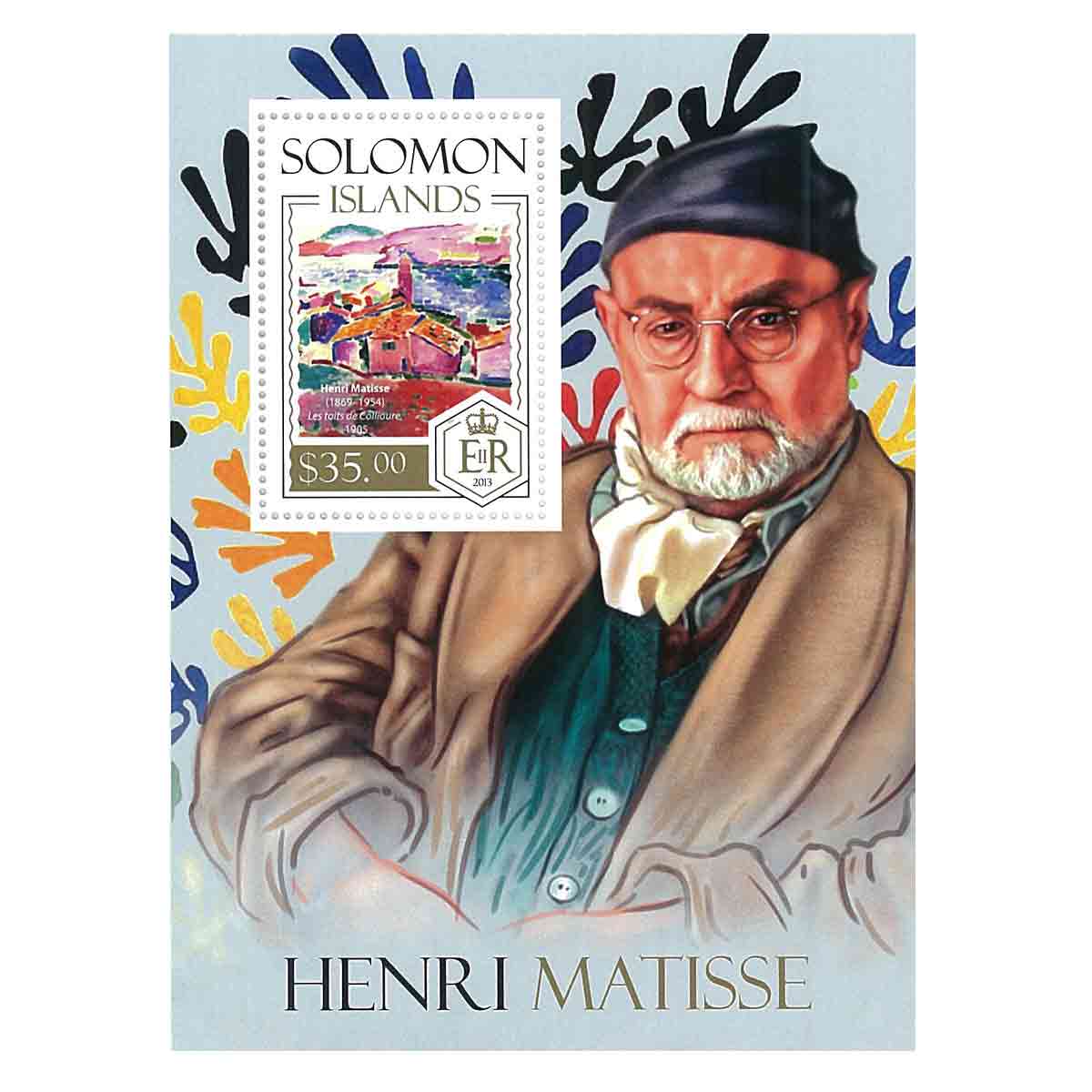 Solomon Islands Stamp, 2013 Henri Matisse, Art, Painting S/S