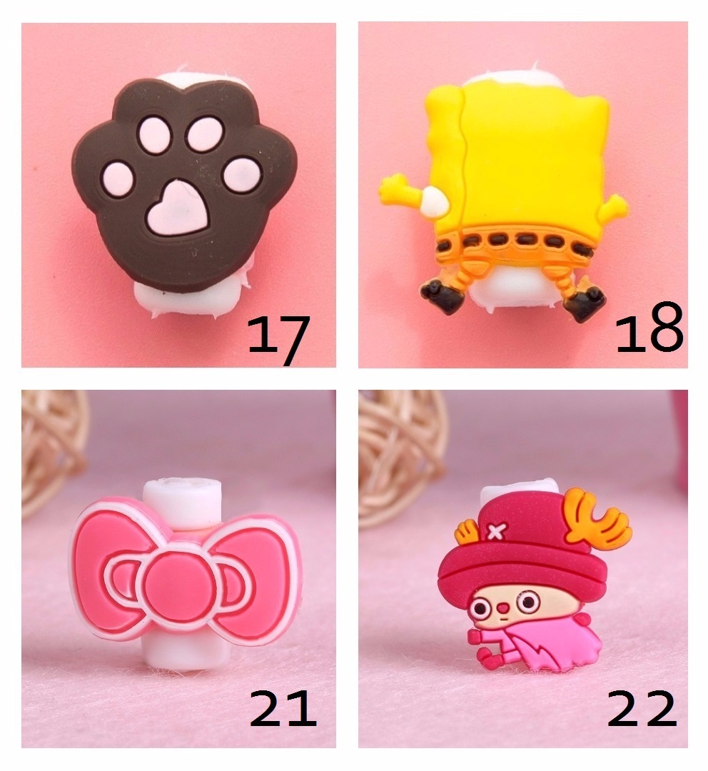 ตัวล็อคถนอมสายชาร์จลายการ์ตูน