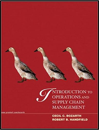 Introduction to Operations and Supply Chain Management ISBN 9780139446207