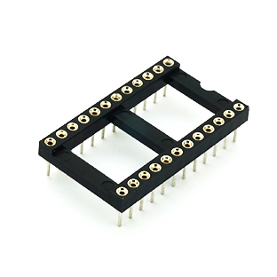 ซ็อกเก็ต ไอซี 24 ขา (Socket 24 Pin) แบบ DIP ระยะห่างขา 15.24mm