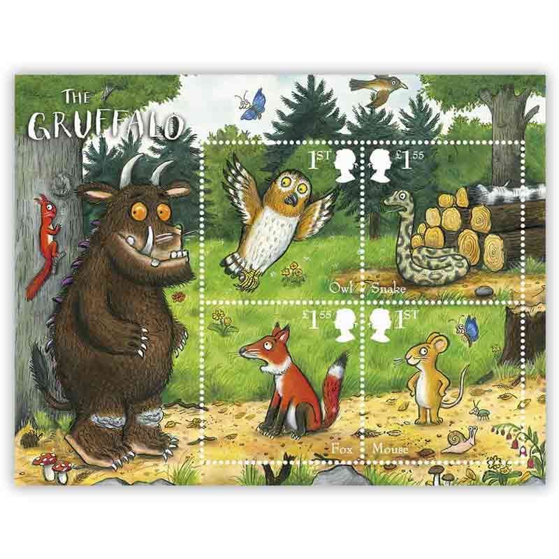 UK Stamp, 2019 The Gruffalo Miniature Sheet