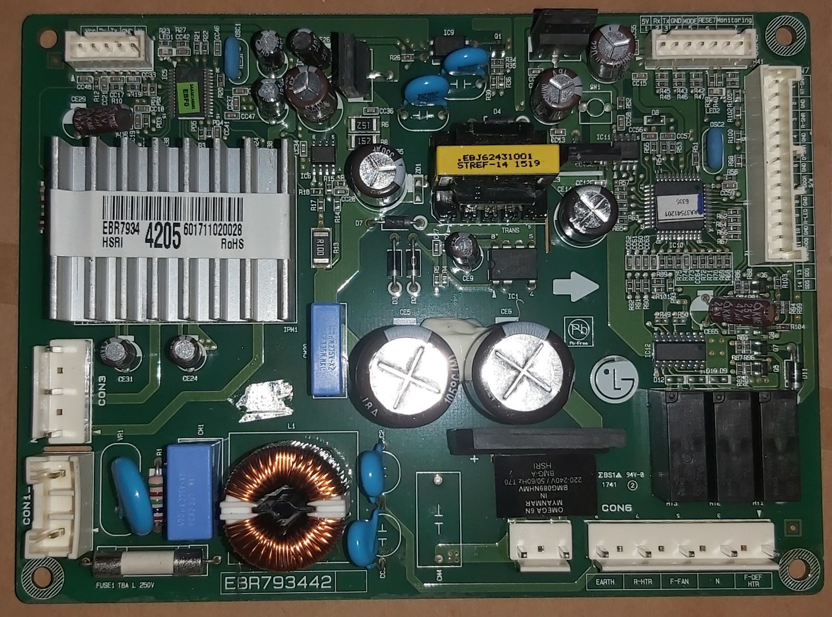 EBR79344205 เมนบอร์ดตู้เย็น LG ของใหม่