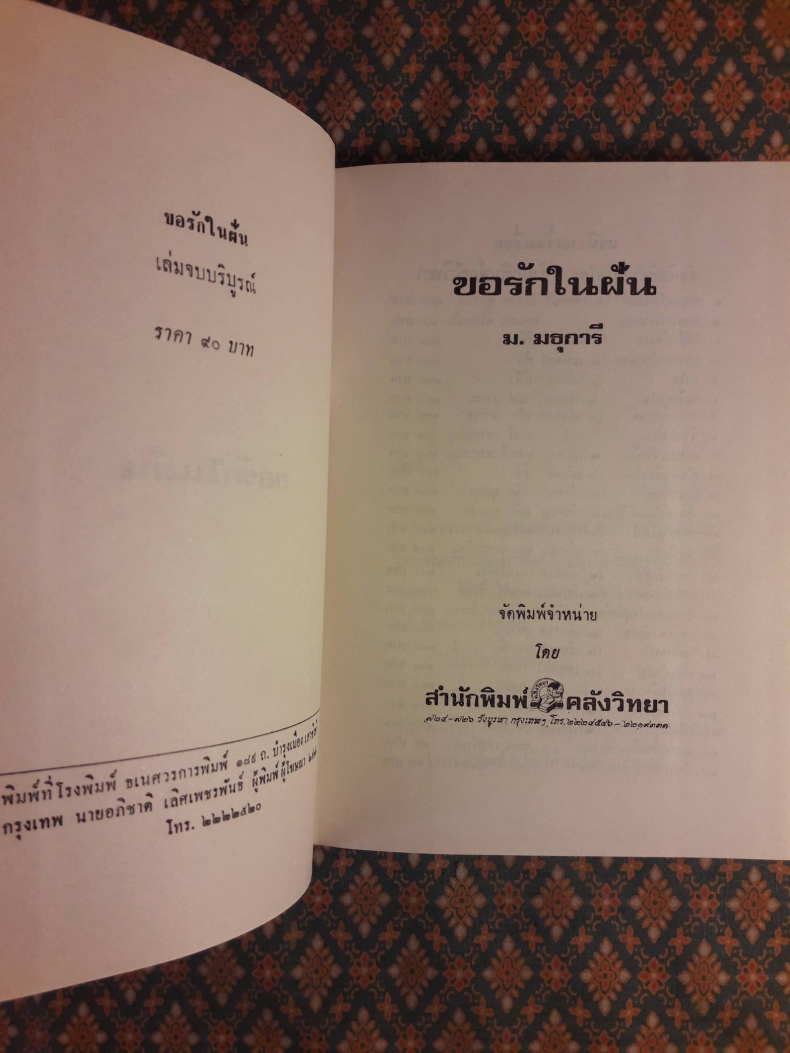 ขอรักในฝัน (2 เล่มจบ)