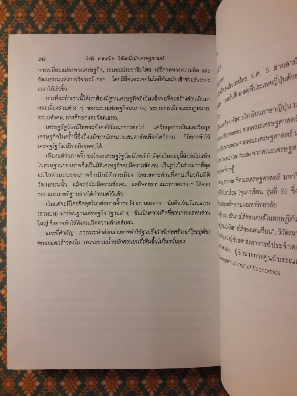 วิชั่นหนึ่งนักเศรษฐศาสตร์