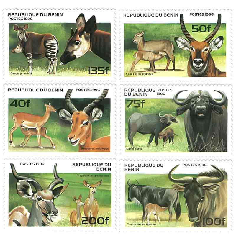 Benin Stamp, 1996 Animals, Wildlife, Nature