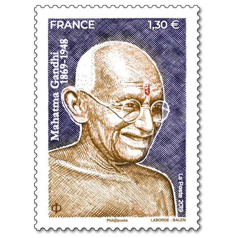 France Stamp, 2019 Mahatma Gandhi