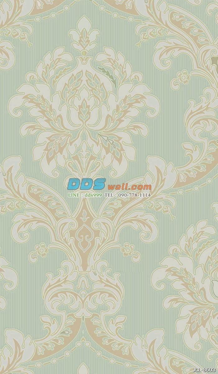 JCOE15-08 ลายหลุยส์เรียบหรู สีเขียว