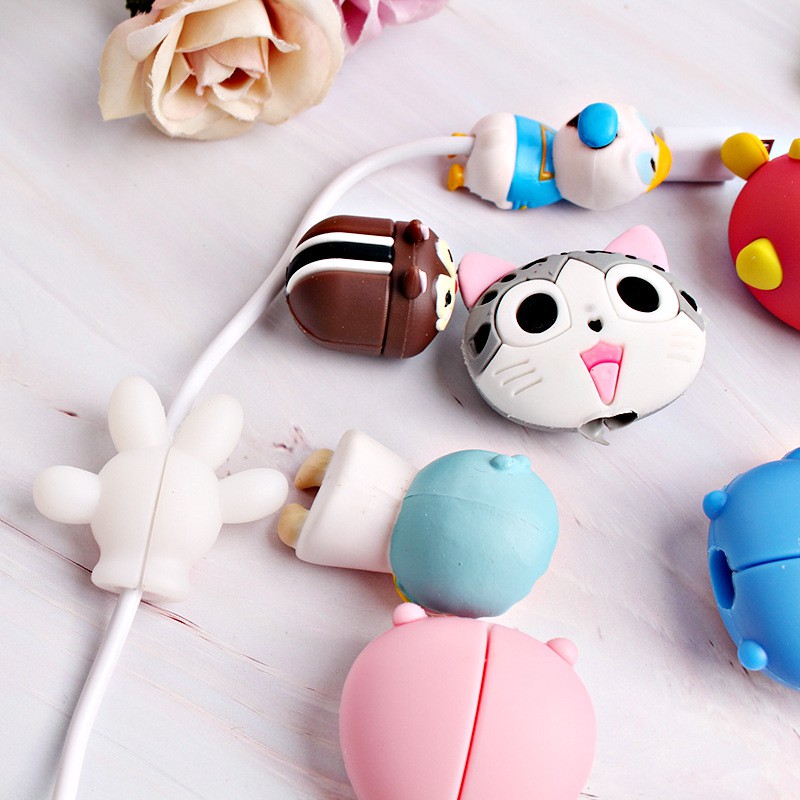 MUISUNGSHOP Cable bite ถนอมสายชาร์จ ที่ล๊อค ตัวล็อกกันสายชาร์จหัก เคเบิ้ลไบท์ สำหรับสายแบบกลม ขนาด 3 มม