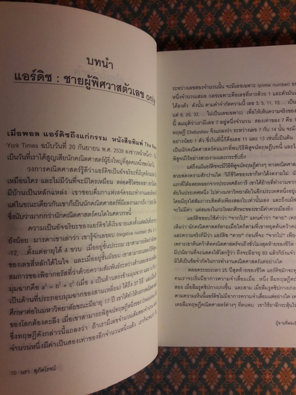 ผู้ชายที่หลงรักตัวเลข The Man Who Loved Only Numbers