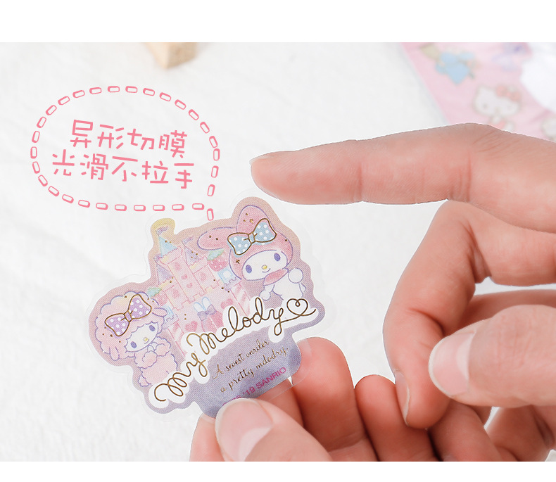 MUISUNGSHOP Stickers Sanrio Characters DIY Diary Journal Decorative Cuteสติกเกอร์ PVC ลายการ์ตูนสัตว์น่ารัก สำหรับตกแต่งไดอารี่