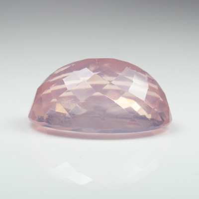 **ขายแล้ว**โรสควอตซ์ (Rose Quartz) 35.01 กะรัต สีชมพูหวาน เม็ดใหญ่