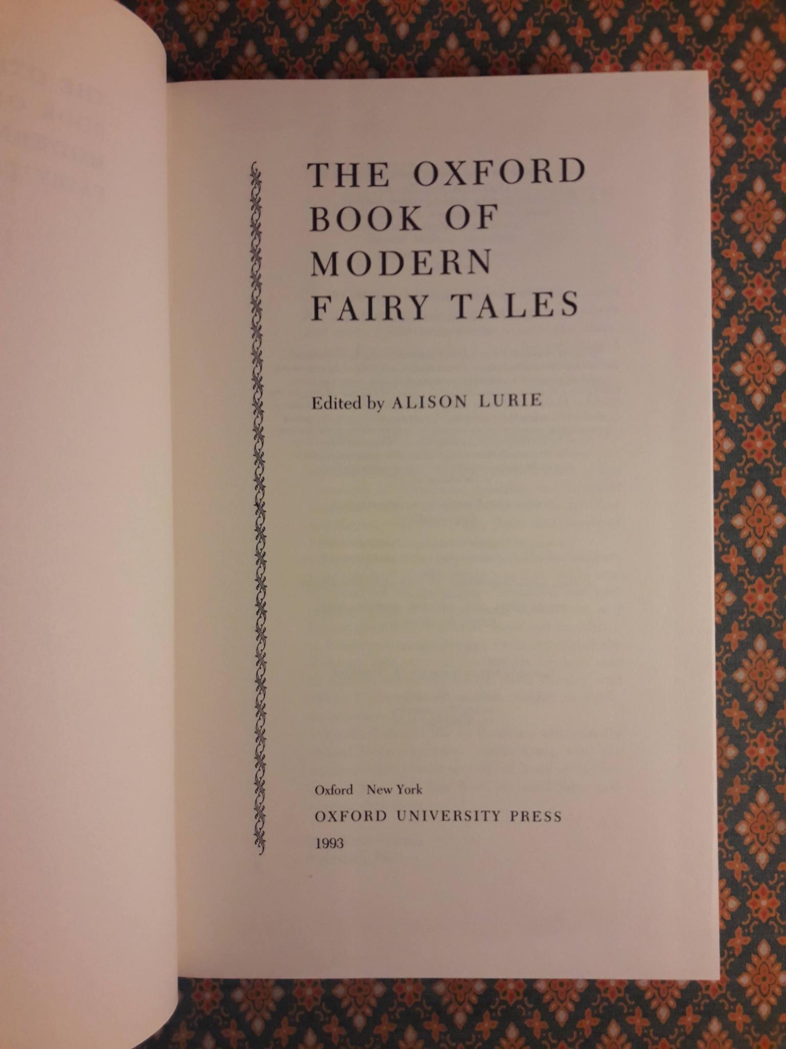 THE OXFORD BOOK OF MODERN FAIRY TALES