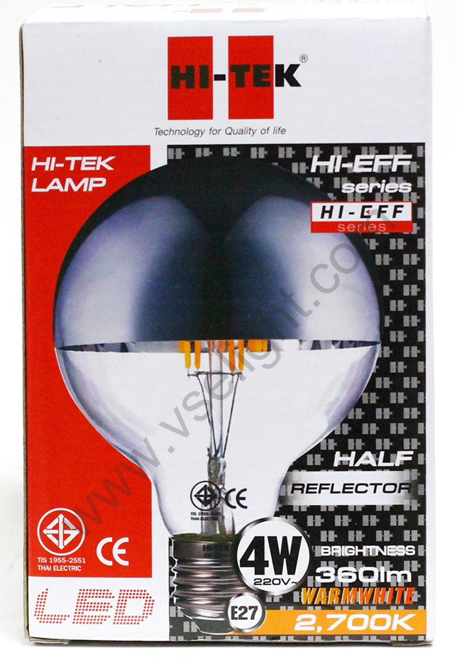 หลอด LED HI-TEK 4W Half Reflector ทรง G95