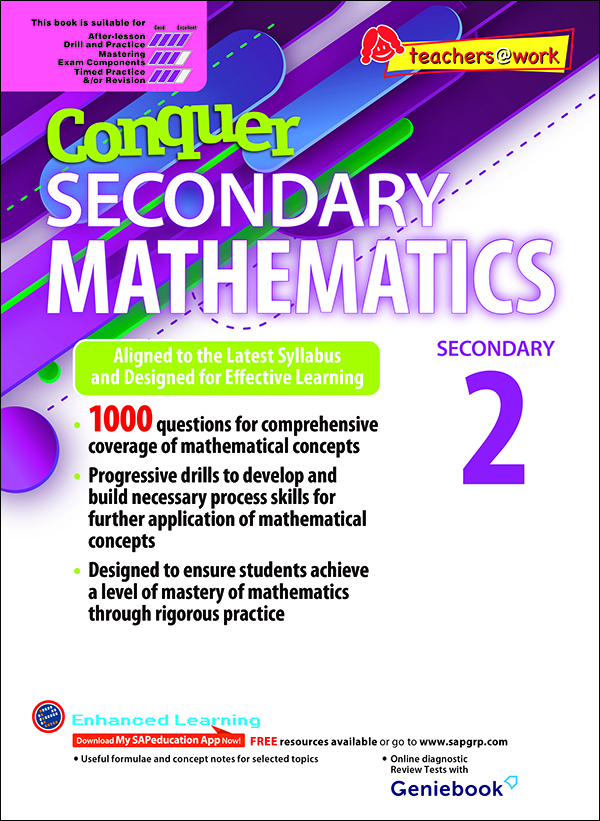 แบบทดสอบคณิตศาสตร์ภาษาอังกฤษระดับมัธยมศึกษาปีที่ 2 Conquer Secondary Mathematics 2