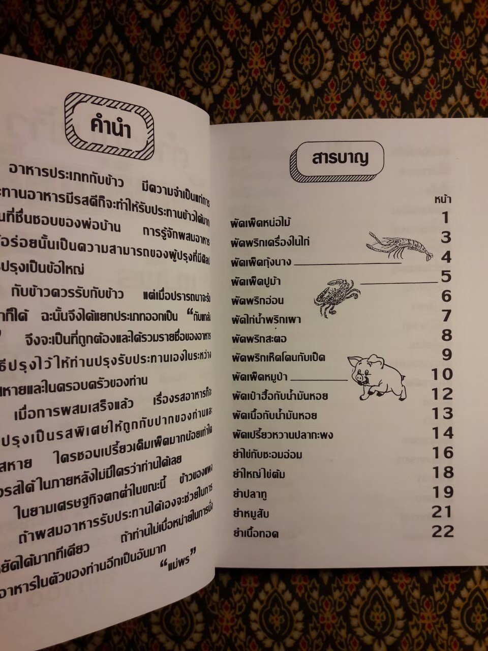 ตำรากับข้าว กับแกล้มเหล้า